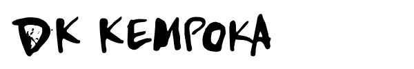 DK Kempoka font preview